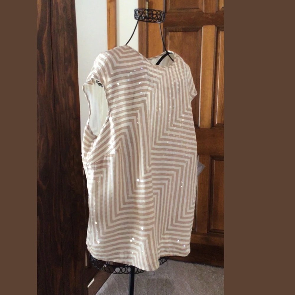 Jones lined silk sequin top, 16W - Picture 4 of 6